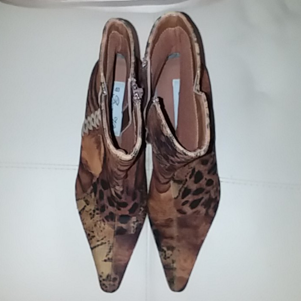 Animal print boots